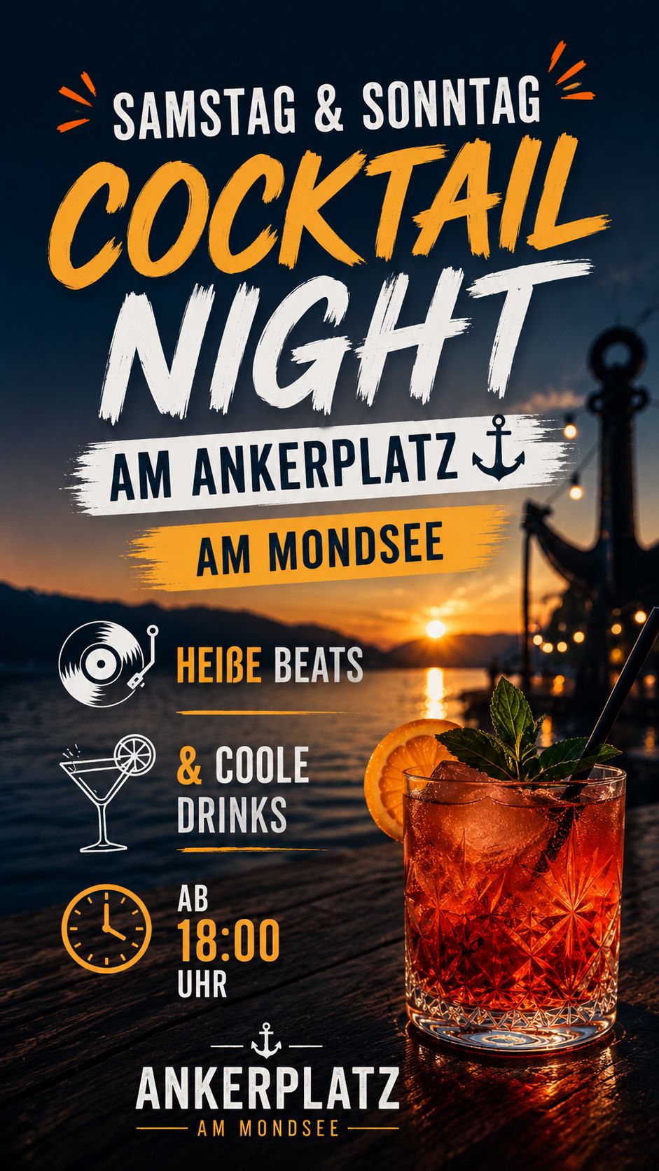 Cocktail Night am Ankerplatz am Mondsee